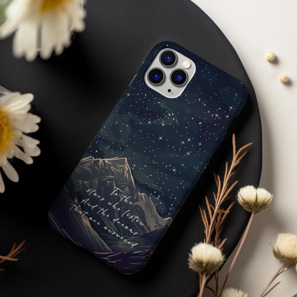 Acotar Inspired Phone Case Starry Night Sky Art Bookish Iphone Case Fantasy Art